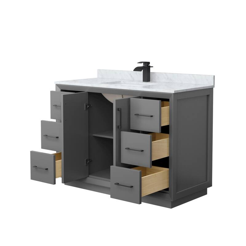 Wyndham Collection WCF414148S-NAT-UNSMXX Strada 48" Free Standing