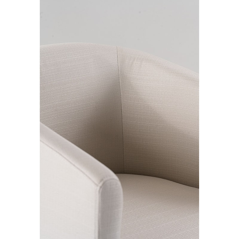 Modrest Yukon Modern Off White Fabric & Brushed Brass Counter Chair
