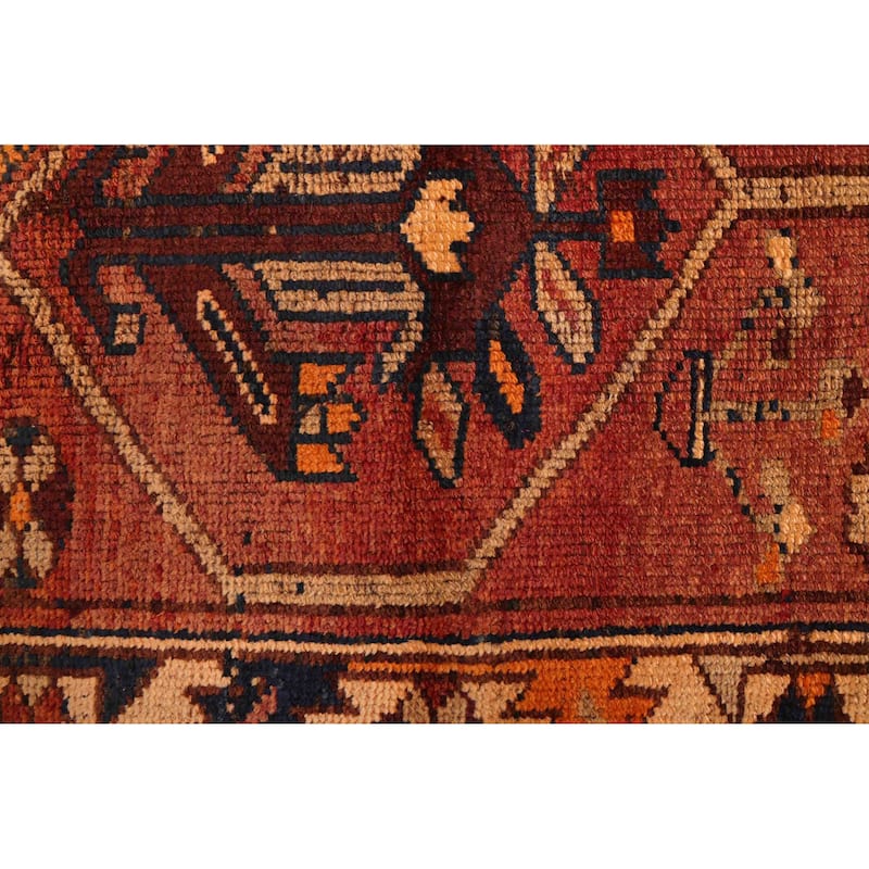 ECARPETGALLERY Hand-knotted Melis Vintage Red Wool Rug - 4'9 x 14'7