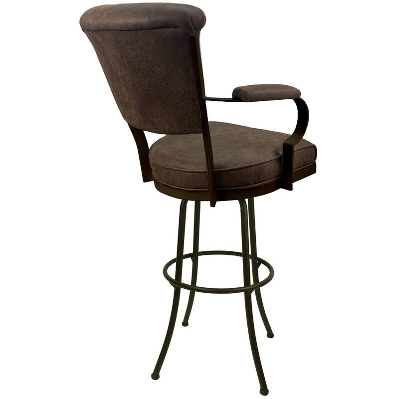 Miami Extra Tall 34" Spectator Metal Bar Stool on Noam Base - 34" Seat Height