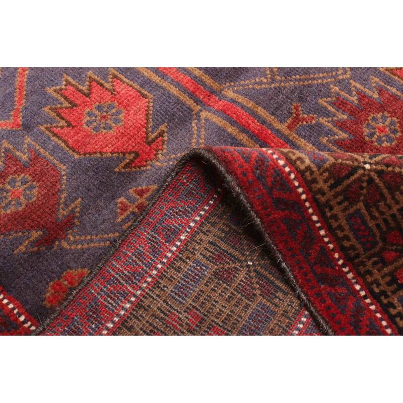 ECARPETGALLERY Hand-knotted Teimani Dark Navy Wool Rug - 2'7 x 4'10