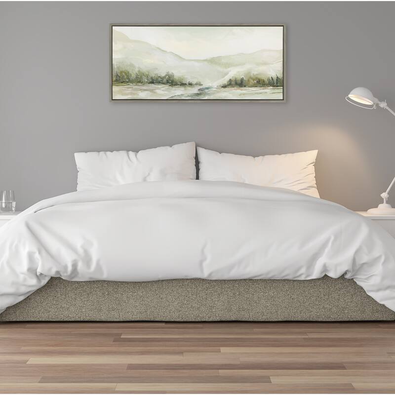 Kate and Laurel Sylvie Winter Landscape 6 Framed Canvas by Annie Quigley