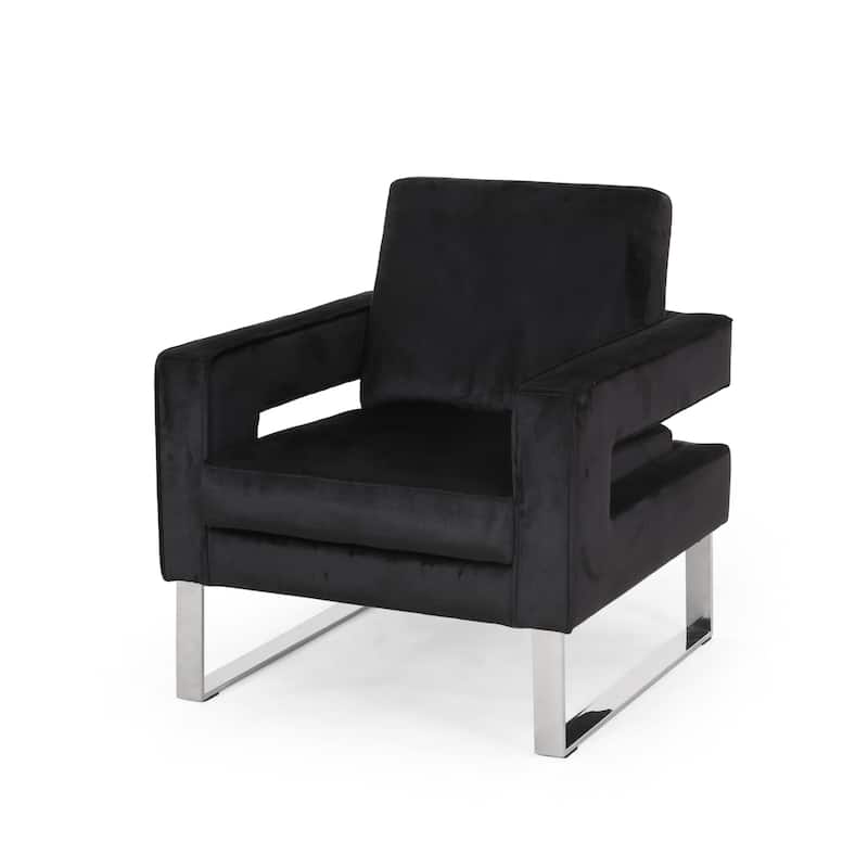Kirkwood Modern Glam Velvet Club Chair by Christopher Knight Home - 31.50"D x 29.75"W x 33.00"H