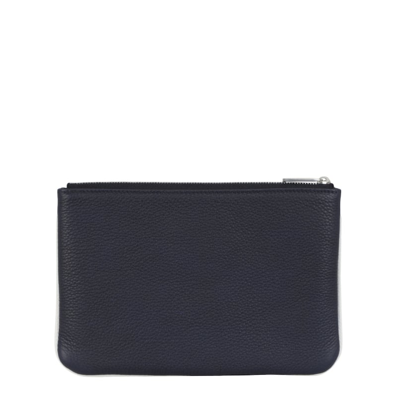 Ferragamo Cut-Out Pebbled Leather Phone Pouch