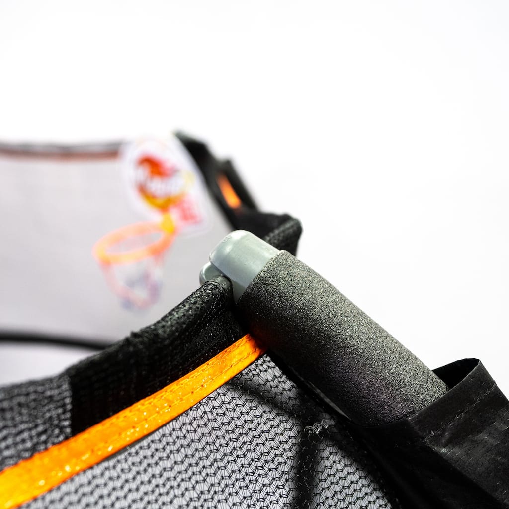 7 ft Hex ZorbPOD Trampoline with Hardback Hoop & Ball - Indoor Outdoor Hex Bounce Zone for Active Play - 6.3