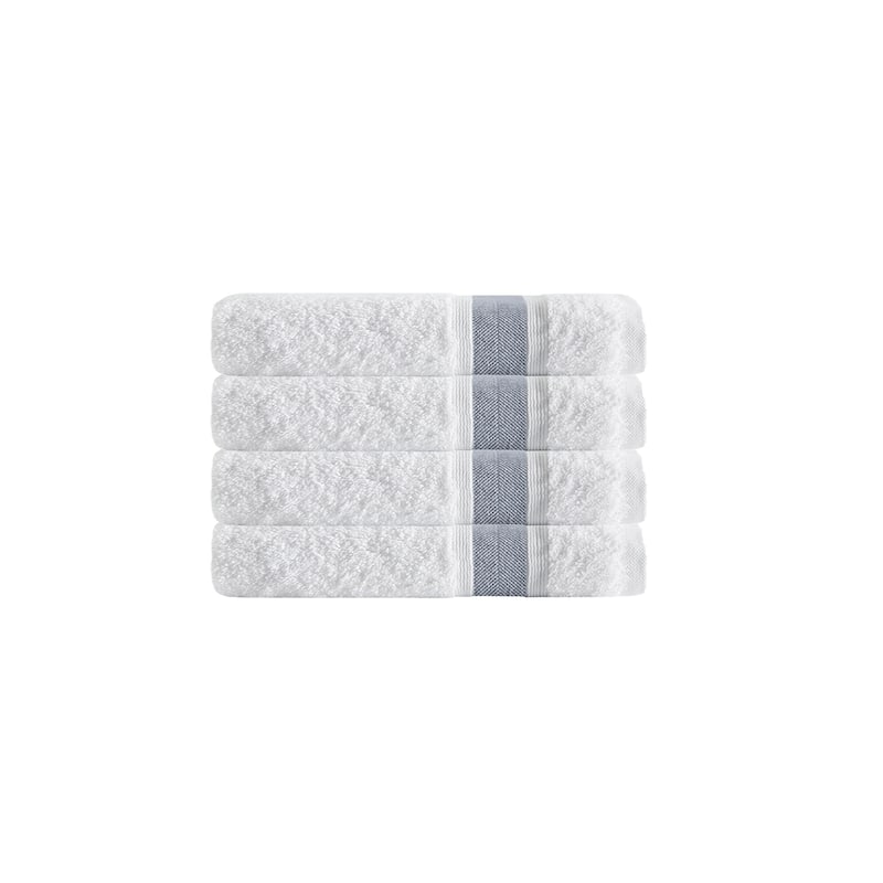 Unique Turkish Cotton 4 pcs Hand Towels - 16'x28' Hand towels - Anthracite