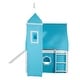 preview thumbnail 16 of 16, Full Size Bunk Bed with Slide, Tent, and Castle Design