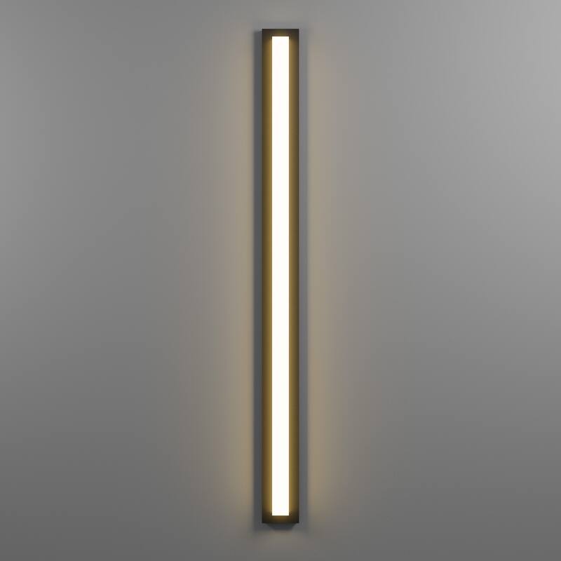 Aluminum LED Outdoor Wall Sconce Rectangle Wall Mounted Lights
