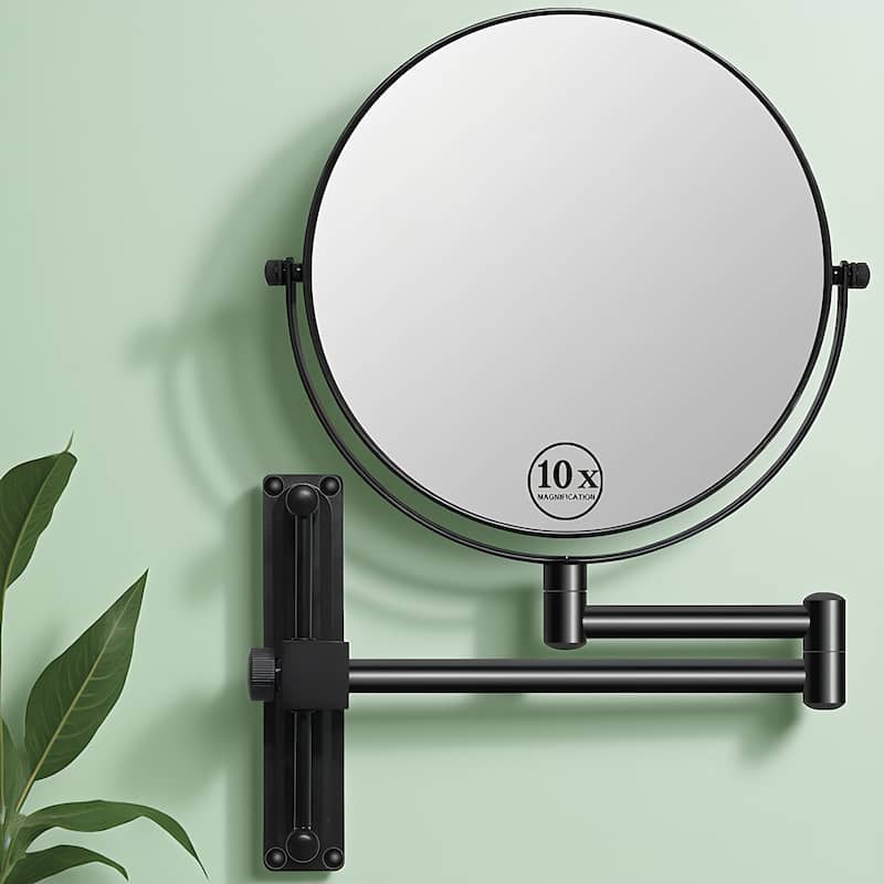 8" 1x/10x Magnifying Double Sided Wall Mounted Makeup Mirror