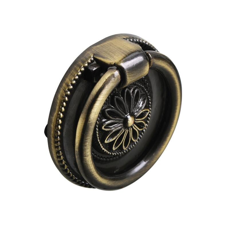 Utopia Alley Medici Cabinet Ring Pull Knob - Decorative Cabinet Drop Pull Knobs for Cabinets - Metal Drawer Pull Knobs 1 5/8"