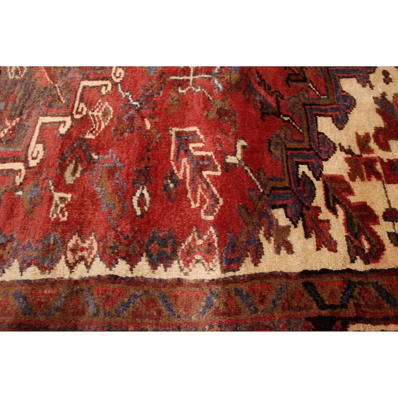 ECARPETGALLERY Hand-knotted Sarabi Dark Red Wool Rug - 7'10 x 10'8