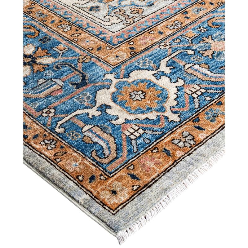 Serapi One-of-a-Kind Hand-Knotted Area Rug - Gray - 8' 11" x 11' 10"