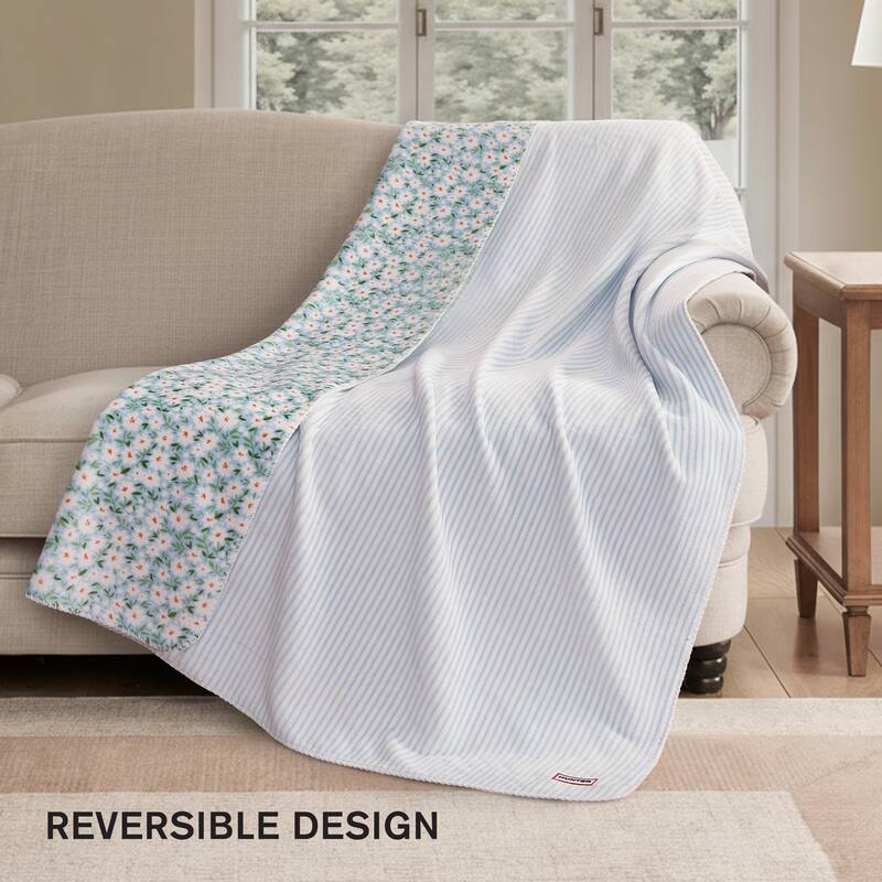 Hunter Reversible Plaid Plush Throw Blankets