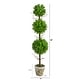 preview thumbnail 2 of 1, 3' Eucalyptus Triple Ball Topiary Artificial Tree - 6"