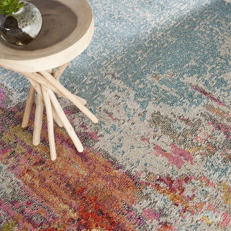 Sasim Power Loomed Abstract Area Rug By HomeRoots - 10' x 14'