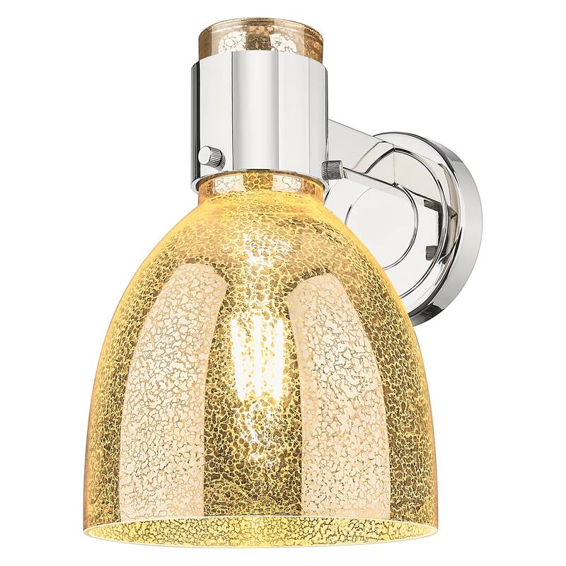 Innovations Lighting 464-1W-G464D-7ME Lawton Bell 9" Tall Bathroom - Polished Nickel