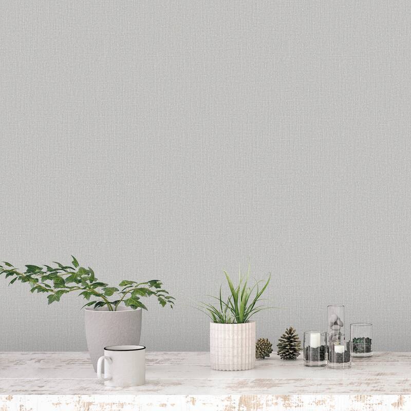 Galerie Wallcoverings Bazaar Plain Hop Sack Design Non-woven Matte Wallpaper Roll