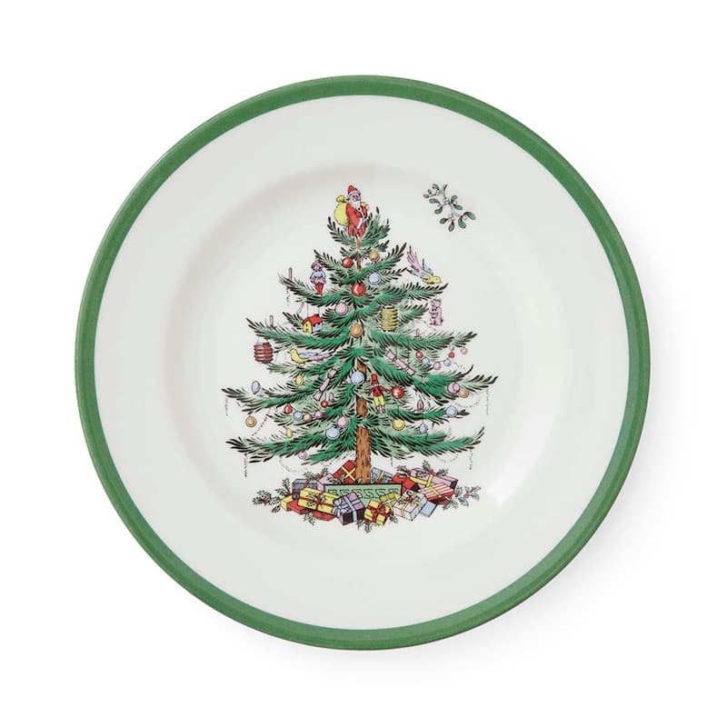 Spode Set of 4 Christmas Tree Plates