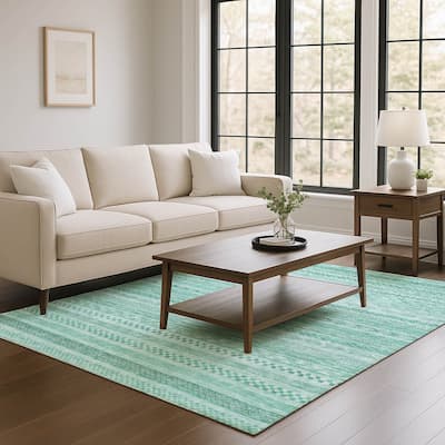 Premium Washable Super Soft Boho Stripes Mayfield Rug