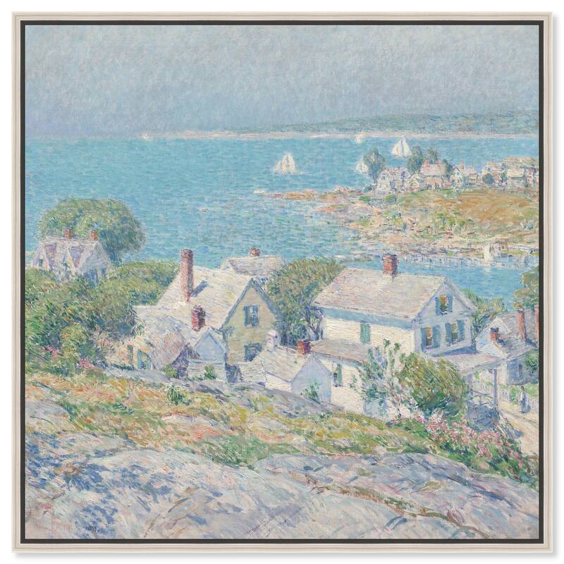 Hassam New England Headlands Canvas by Art Remedy - Silver - 40" x 40"