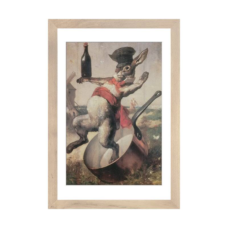iCanvas "Sign of the Cabaret "Au Lapin Agile", 1875 " by Andre Gill - Natural - 24x16x1