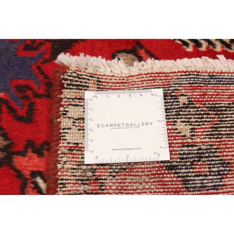 ECARPETGALLERY Hand-knotted Andelz Red Wool Rug - 3'7 x 9'11