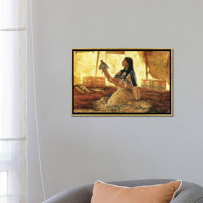 iCanvas "A Gift For Her Daughter" by David Joaquin Framed Canvas Print