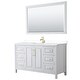 preview thumbnail 71 of 71, Daria 60 Inch Single Vanity, Cultured Marble Top, 58 Inch Mirror
