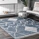 preview thumbnail 7 of 6, Nuloom Boho Handwoven Cotton Transitional Geo Striped Area Rug 5' x 8' - Blue