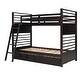 preview thumbnail 47 of 56, Sturdy Twin Bunk Bed with Storage Drawers, Guardrails, and Convertible Option