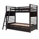 preview thumbnail 9 of 25, Twin Over Twin Wood Bunk Bed with Drawers, Safety Guardrails, Convertible to Two Beds