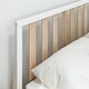 preview thumbnail 4 of 4, Sunset Living Furniture Scandinavian Queen-Size Bed with Slatted Headboard