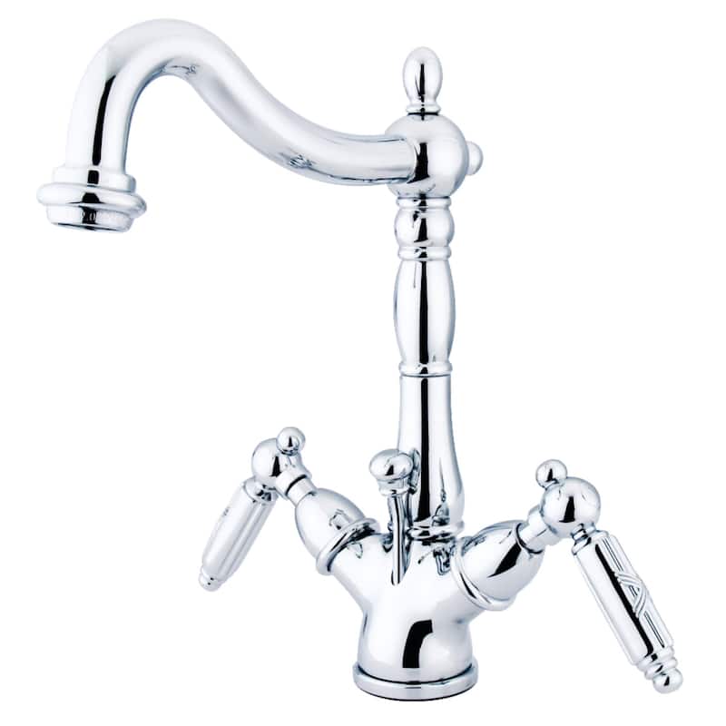 Kingston Brass Victorian 1.2 GPM Single Hole Deck Mounted Bathroom - Polished Chrome