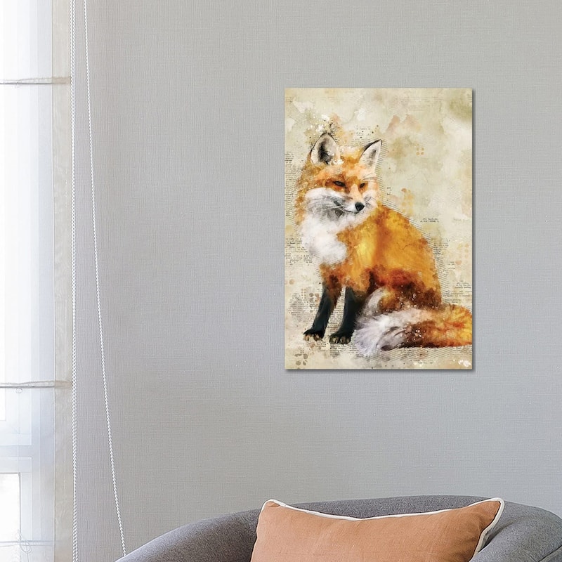 iCanvas "Fox" by Durro Art Canvas Print - 26x18x1.5