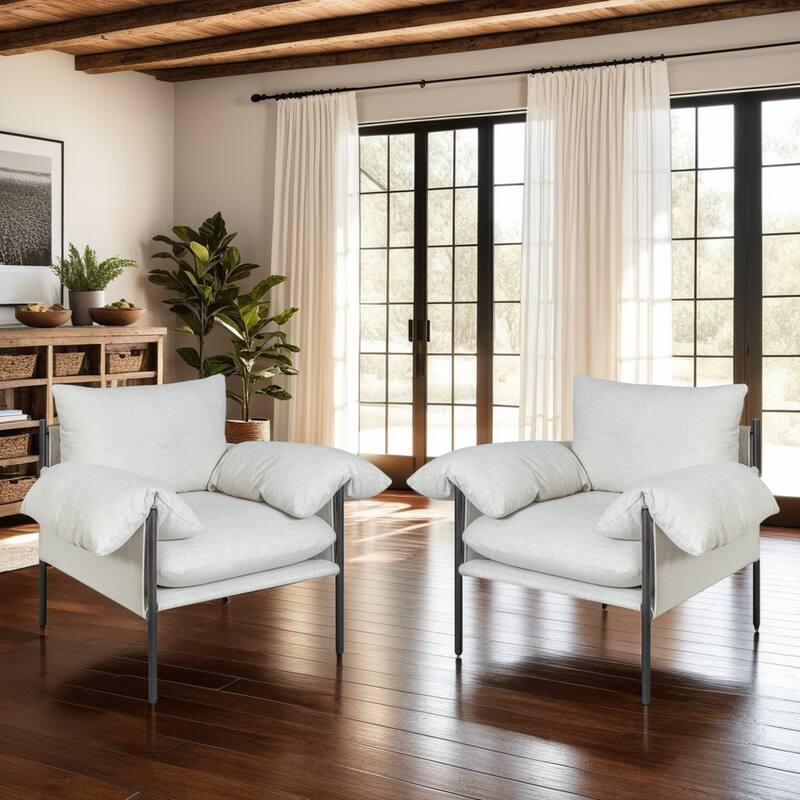 Bloom Modern Industrial Accent Chair