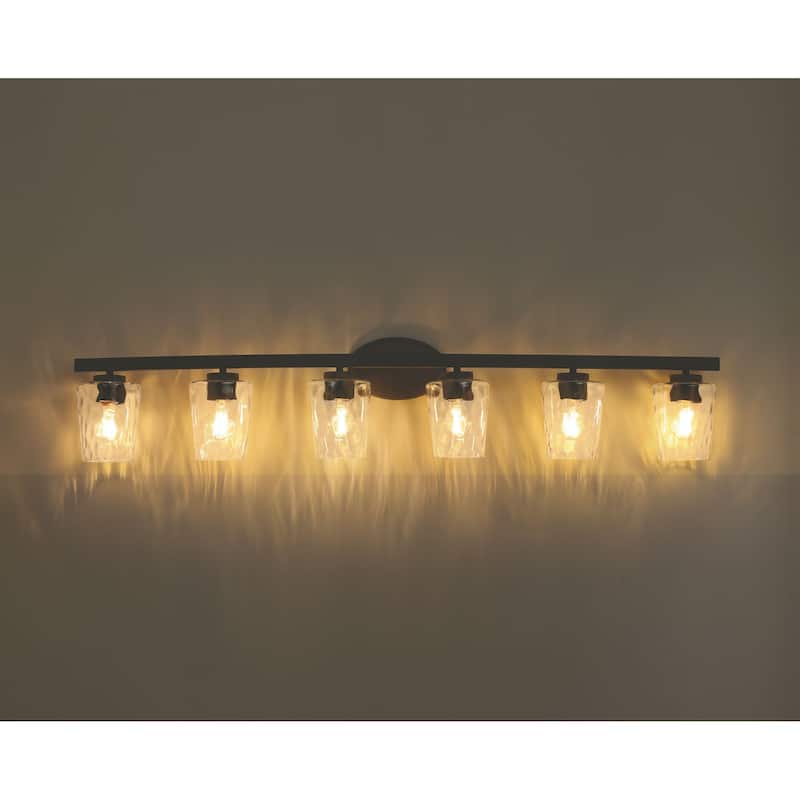 Acroma Modern Bathroom Vanity Light Art Glass Wall Sconce - 6-light