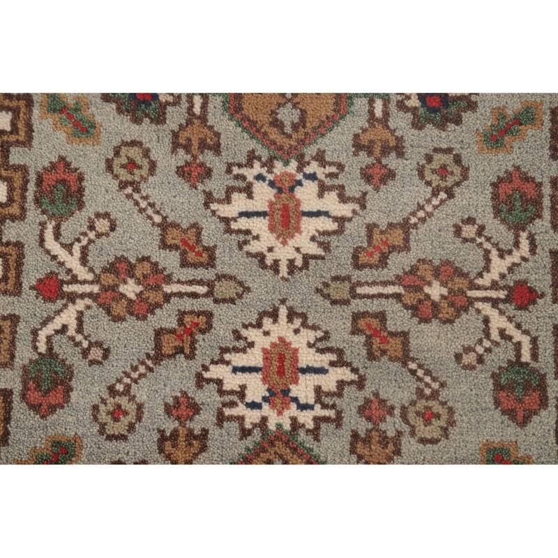 Grey Heriz-Serapi Oriental Runner Rug Handmade Wool Carpet - 2'6"x 12'0"