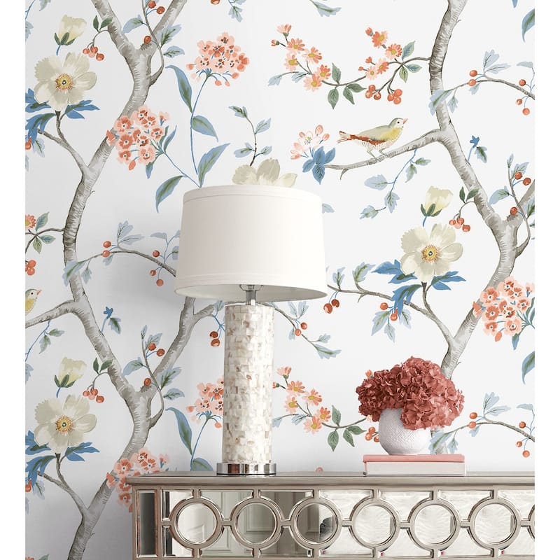 Lillian August Sparrow Haven Embossed Vinyl Unpasted Wallpaper