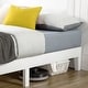 preview thumbnail 43 of 55, Grand Solid Wood 12-inch Platform Bed Frame by Crown Comfort
