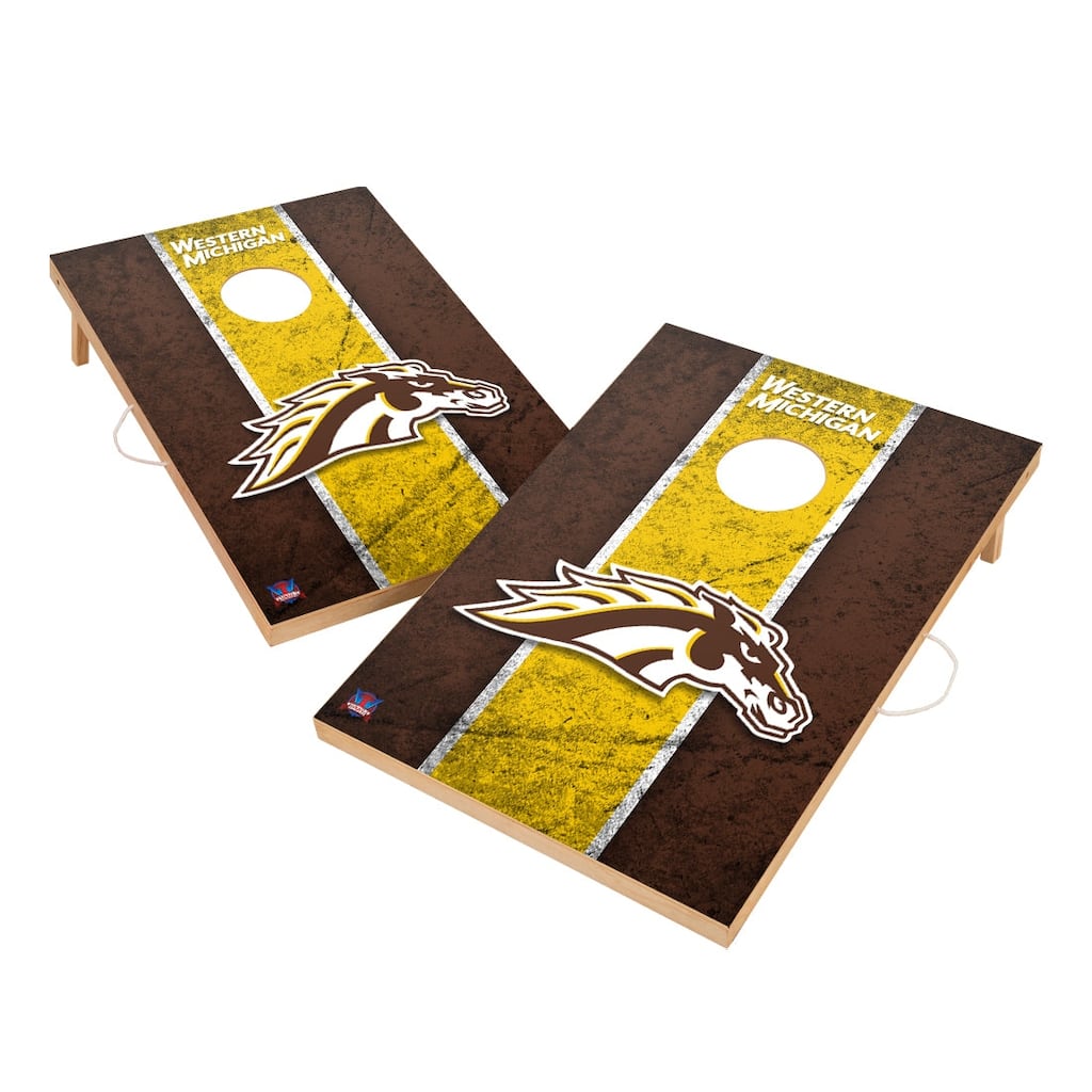 Vintage Western Michigan University Broncos Regulation 2x4 Cornhole Set