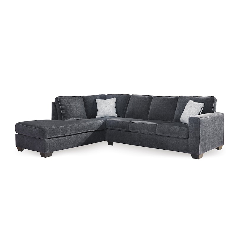 Signature Design by Ashley Altari 2-Piece Sectional with Chaise - 110" W x 90" D x 37" H