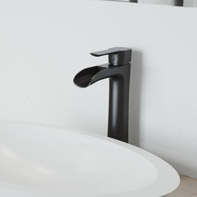 VIGO Niko 11" H Single Handle Single Hole Bathroom Vessel Faucet