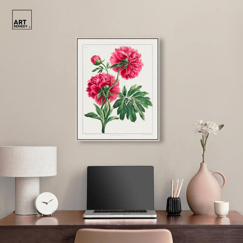 Double Peony (1789) Canvas by Art Remedy