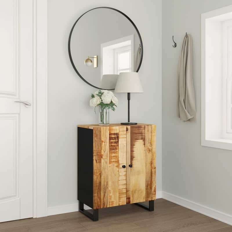 vidaXL Sideboard 23.6"x13"x29.5" Solid Wood Mango - 23.6" x 13" x 29.5" Mango