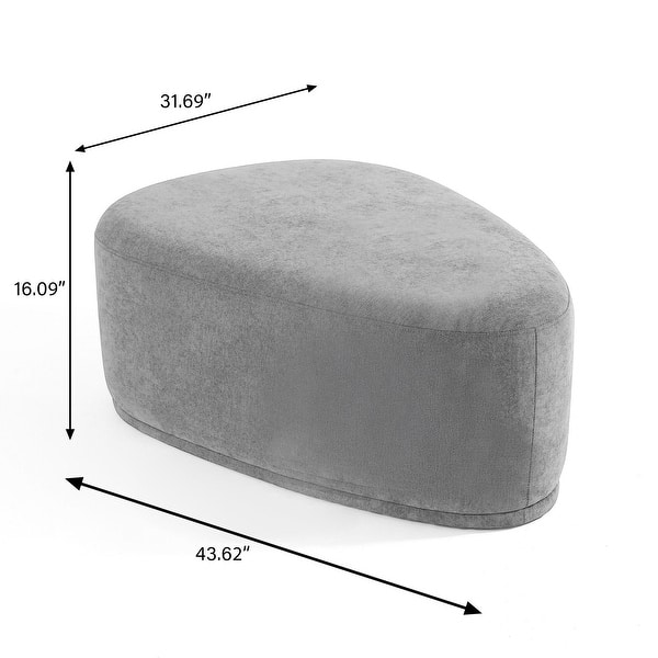 dimension image slide 1 of 5, Oversized Triangle Cocktail Ottoman (Set of 2)
