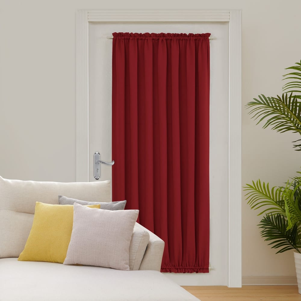 Deconovo French Door Curtain with Rod Pocket and Tieback 1 Panel