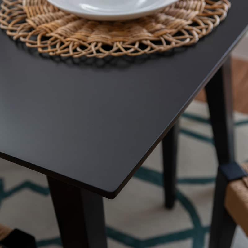 Caelan Black Wooden Dining Table