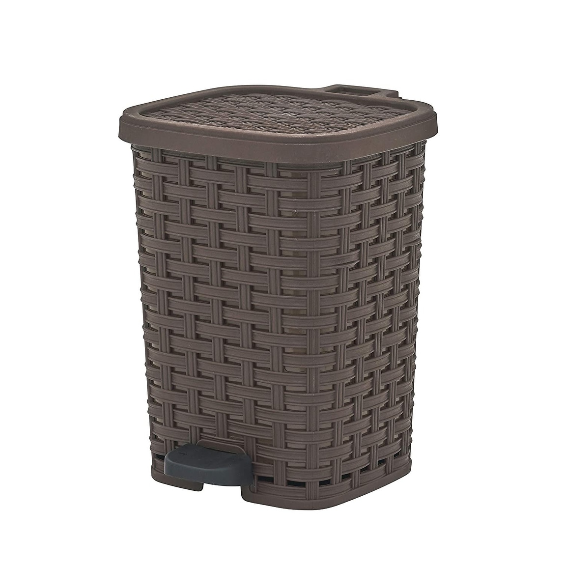 Superio Rattan Step On Trash Can with Removable Liner-image