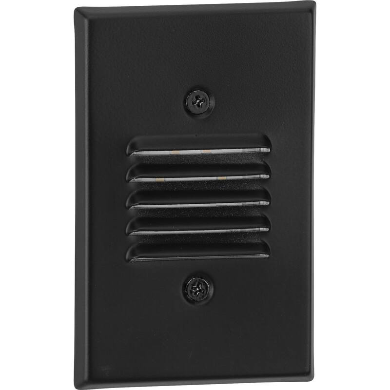 LED Indoor Outdoor Black Integrated LED Wall or Step Light - 3.125 in x 1.875 in x 4.875 in