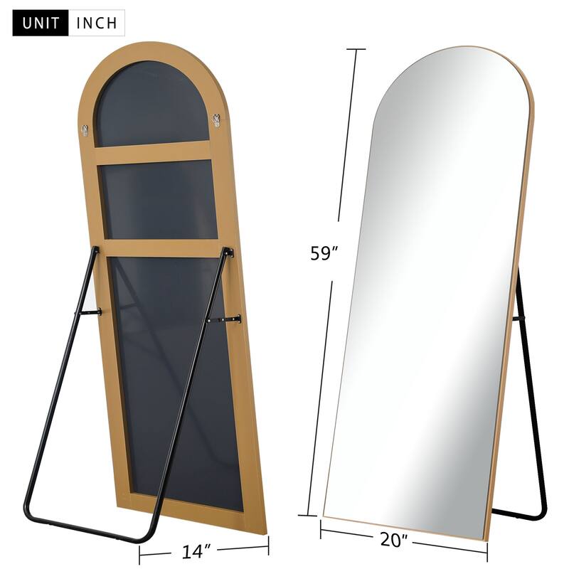 Arched Full Length Standing Floor/ Wall Mirror